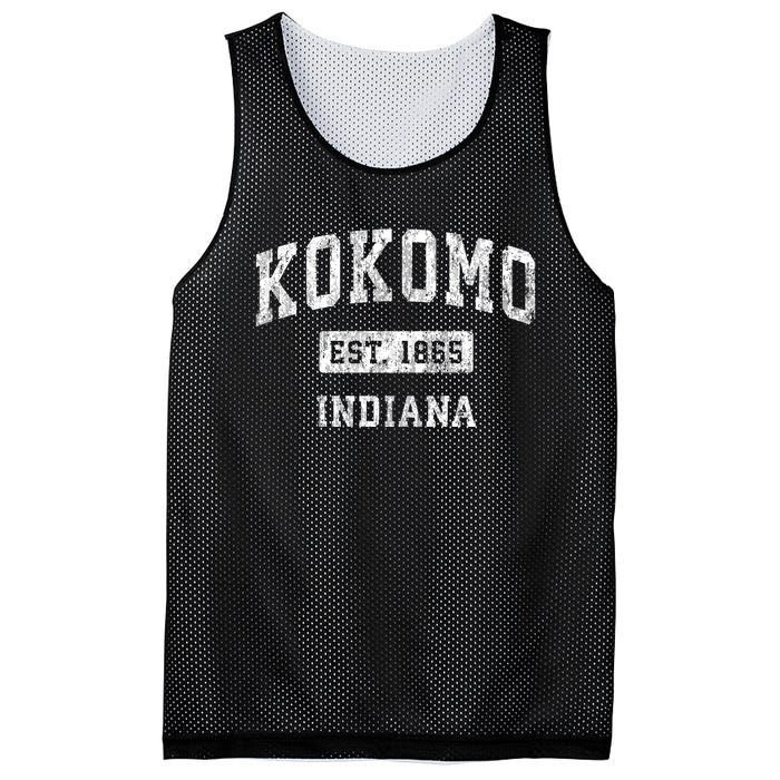 Kokomo Indiana In Vintage Established Sports Mesh Reversible Basketball Jersey Tank