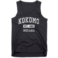 Kokomo Indiana In Vintage Established Sports Tank Top