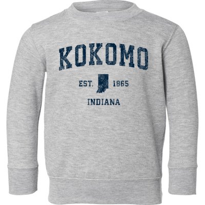 Kokomo Indiana In Vintage Sports Toddler Sweatshirt
