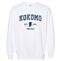 Kokomo Indiana In Vintage Sports Garment-Dyed Sweatshirt