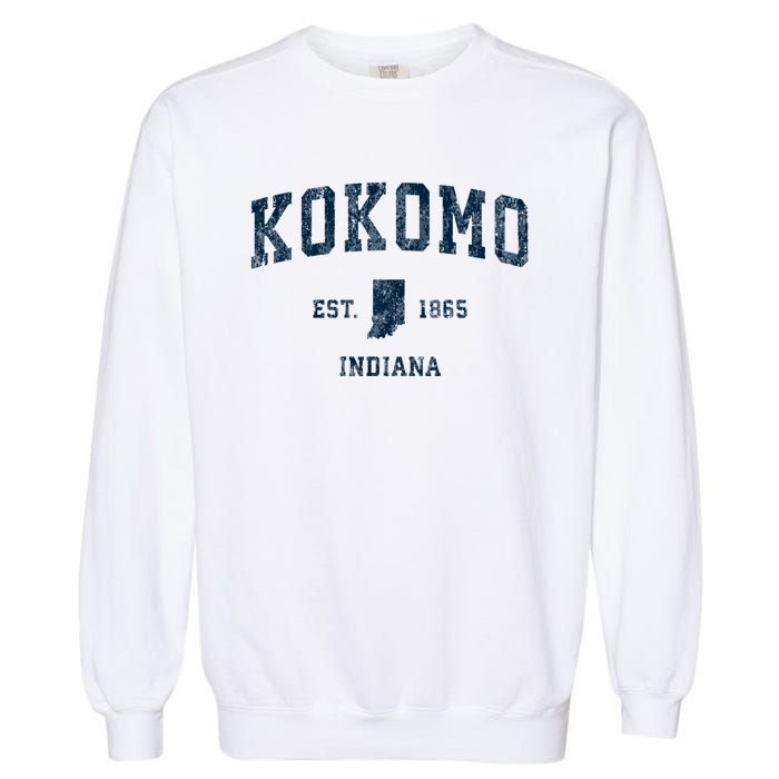 Kokomo Indiana In Vintage Sports Garment-Dyed Sweatshirt