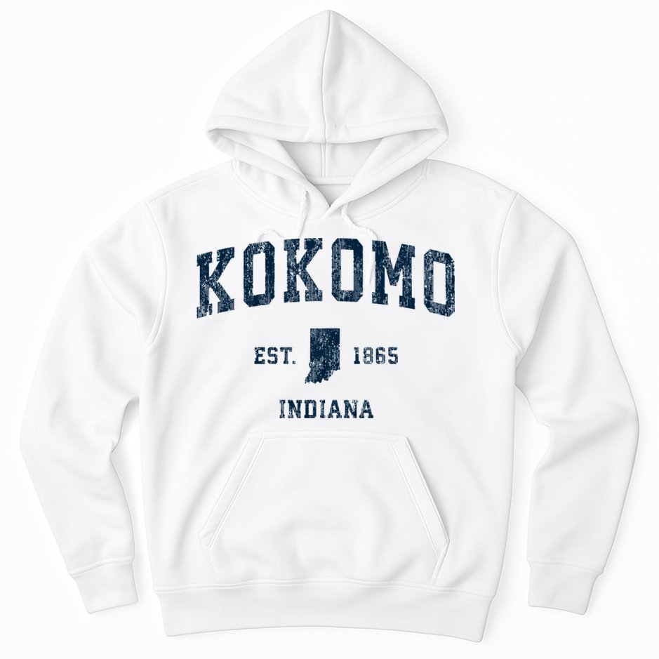 Kokomo Indiana In Vintage Sports Hoodie