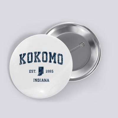 Kokomo Indiana In Vintage Sports Button