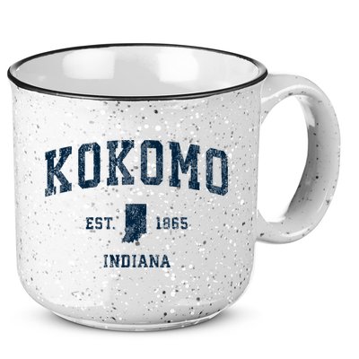 Kokomo Indiana In Vintage Sports 15oz Campfire Ceramic Mug