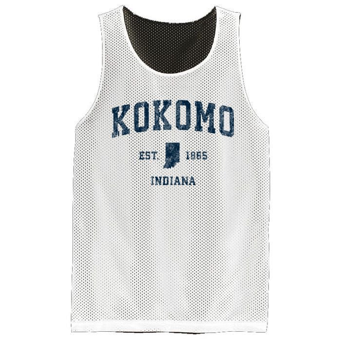 Kokomo Indiana In Vintage Sports Mesh Reversible Basketball Jersey Tank