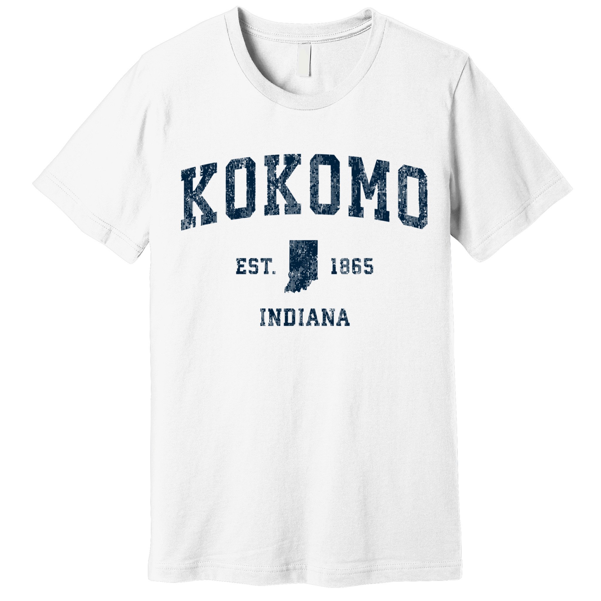 Kokomo Indiana In Vintage Sports Premium T-Shirt