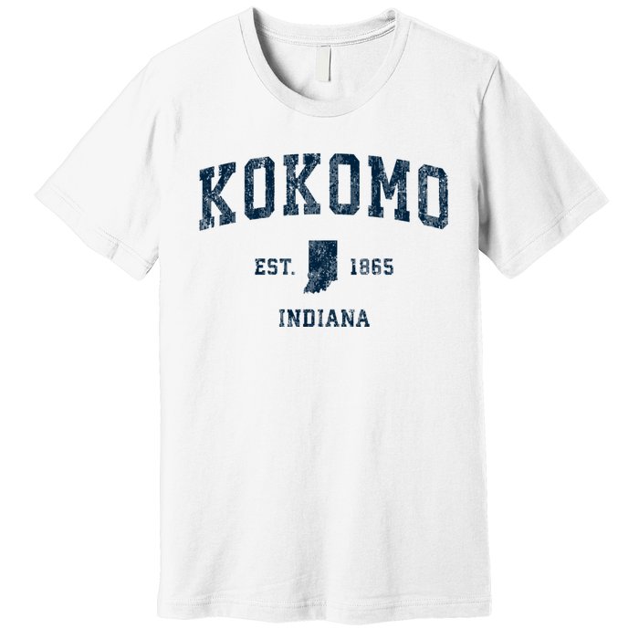 Kokomo Indiana In Vintage Sports Premium T-Shirt