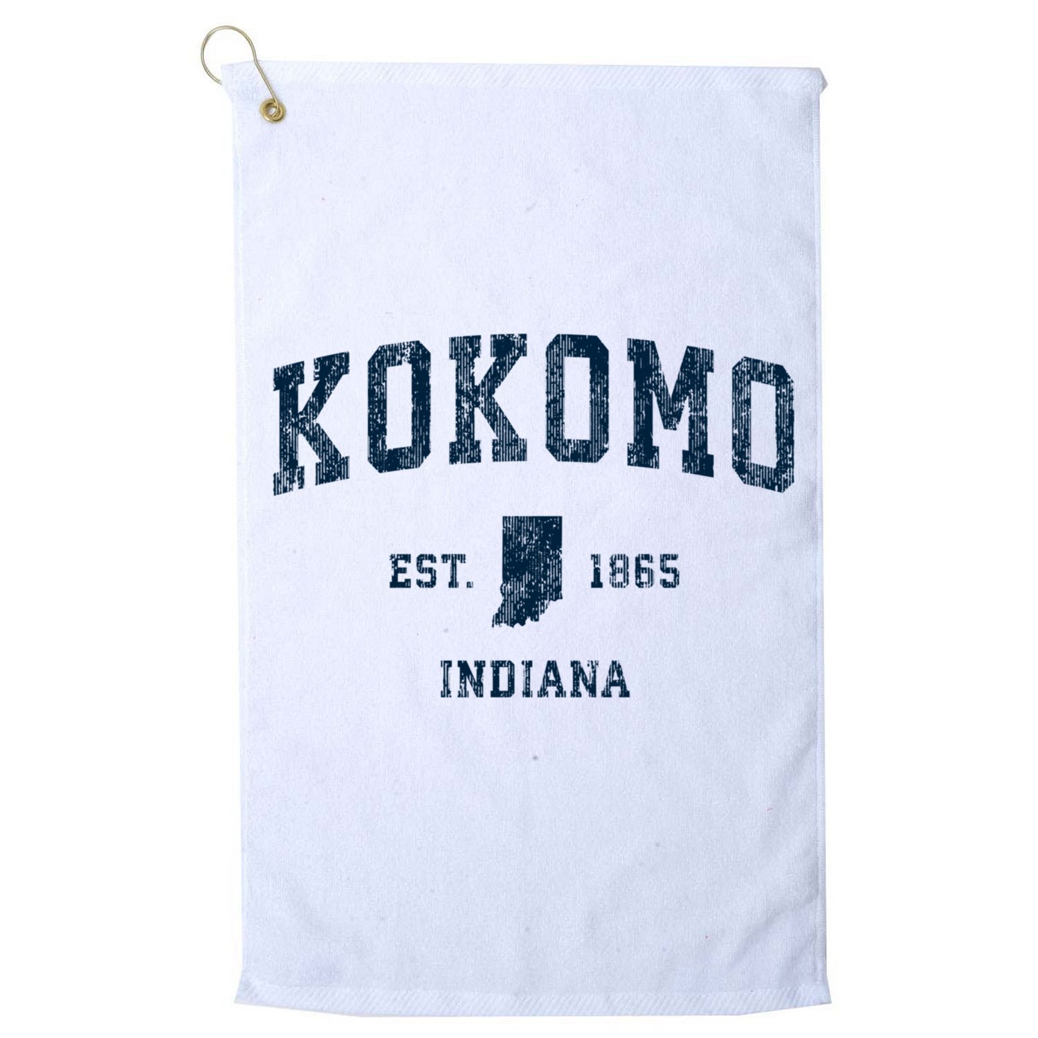Kokomo Indiana In Vintage Sports Golf Towel