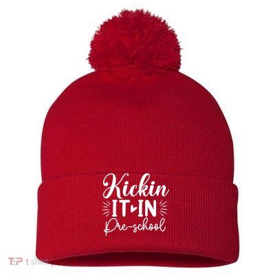 Kickin It In Pre School Pom Pom 12in Knit Beanie