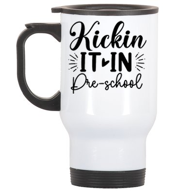 Kickin It In Pre School Stainless Steel Travel Mug