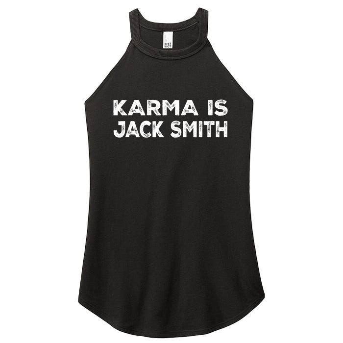 Karma Is Jack Smith Funny Vintage Retro Men Women Political Women's Perfect Tri Rocker Tank