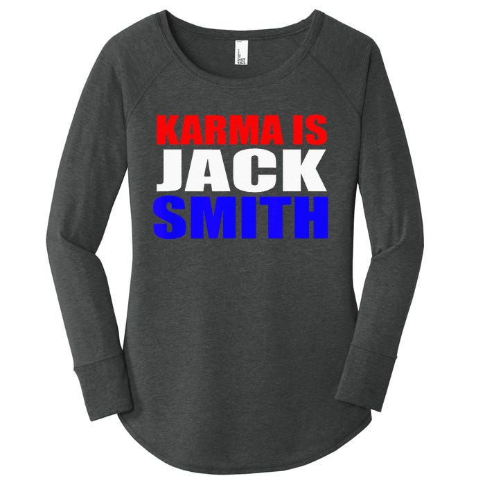 Karma Is Jack Smith Fun Summer Vintage Women's Perfect Tri Tunic Long Sleeve Shirt