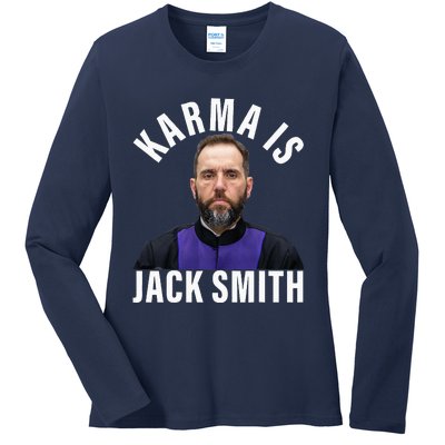 Karma Is Jack Smith Ladies Long Sleeve Shirt