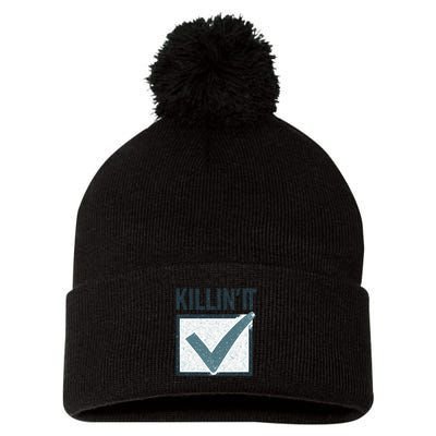 Killin' It Pom Pom 12in Knit Beanie