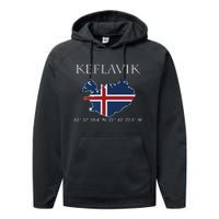 Keflavik Iceland Performance Fleece Hoodie