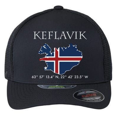 Keflavik Iceland Flexfit Unipanel Trucker Cap