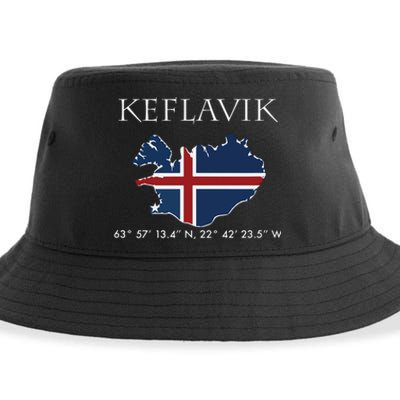 Keflavik Iceland Sustainable Bucket Hat