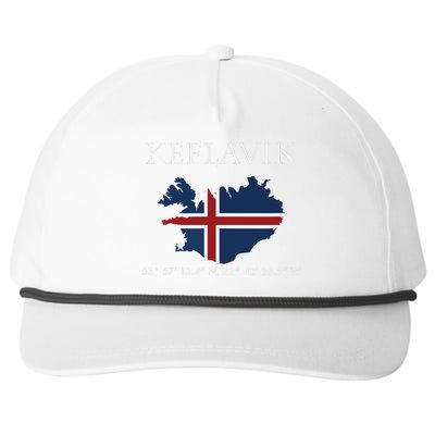 Keflavik Iceland Snapback Five-Panel Rope Hat