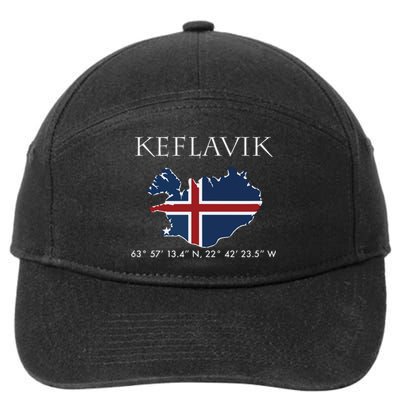 Keflavik Iceland 7-Panel Snapback Hat