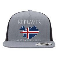 Keflavik Iceland Flat Bill Trucker Hat