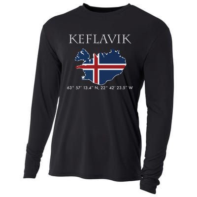 Keflavik Iceland Cooling Performance Long Sleeve Crew