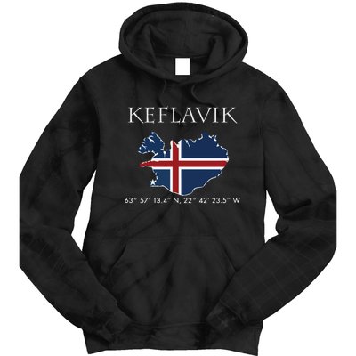 Keflavik Iceland Tie Dye Hoodie