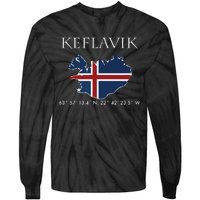 Keflavik Iceland Tie-Dye Long Sleeve Shirt