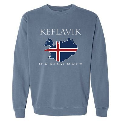 Keflavik Iceland Garment-Dyed Sweatshirt