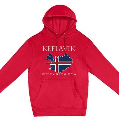 Keflavik Iceland Premium Pullover Hoodie