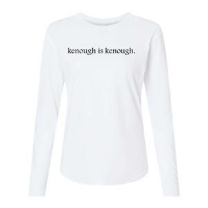 Kenough Is Kenough Trending Movie Slogan Im Kenough Fashion Statement Womens Cotton Relaxed Long Sleeve T-Shirt