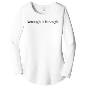 Kenough Is Kenough Trending Movie Slogan Im Kenough Fashion Statement Women's Perfect Tri Tunic Long Sleeve Shirt