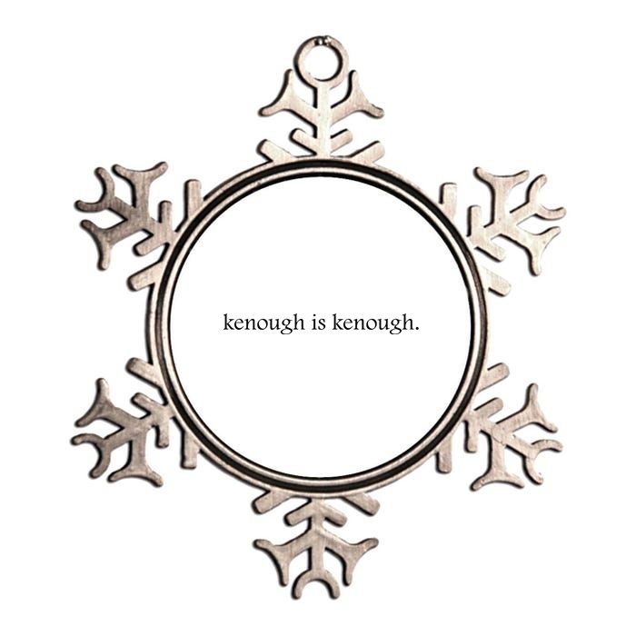 Kenough Is Kenough Trending Movie Slogan Im Kenough Fashion Statement Metallic Star Ornament