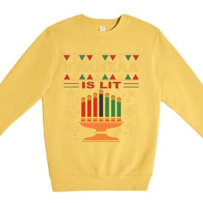 Kwanzaa Is Lit Premium Crewneck Sweatshirt