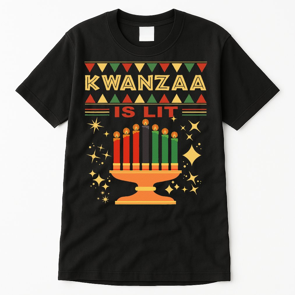 Kwanzaa Is Lit Tall T-Shirt