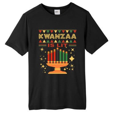 Kwanzaa Is Lit Tall Fusion ChromaSoft Performance T-Shirt