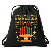 Kwanzaa Is Lit Drawstring Bag