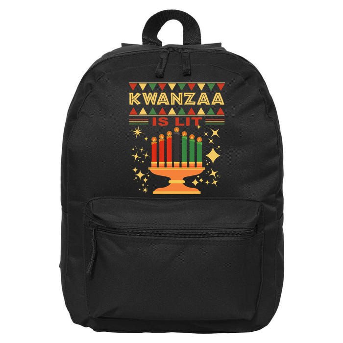 Kwanzaa Is Lit 16 in Basic Backpack