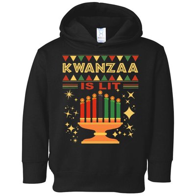 Kwanzaa Is Lit Toddler Hoodie
