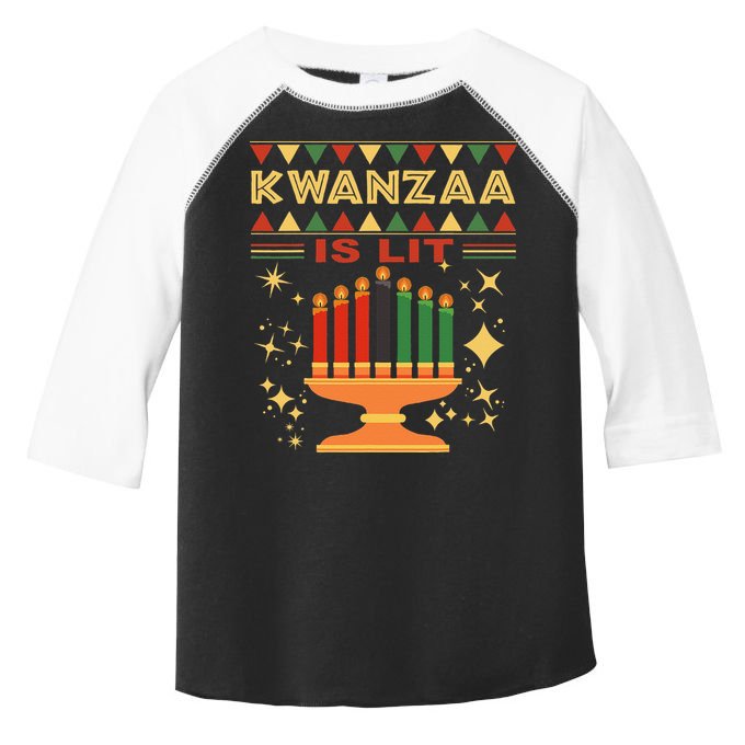 Kwanzaa Is Lit Toddler Fine Jersey T-Shirt