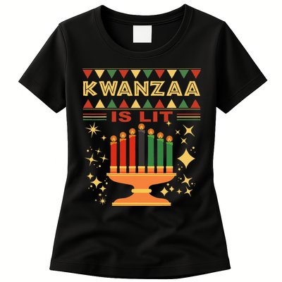 Kwanzaa Is Lit Womens T-Shirt