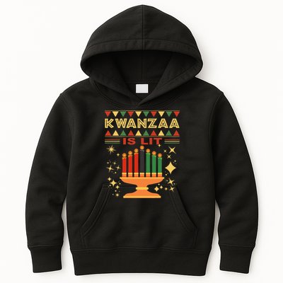 Kwanzaa Is Lit Kids Hoodie