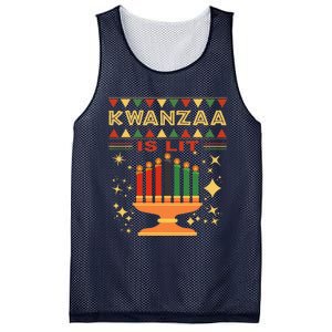 Kwanzaa Is Lit Mesh Reversible Basketball Jersey Tank