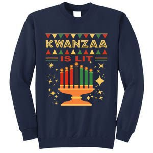 Kwanzaa Is Lit Tall Sweatshirt