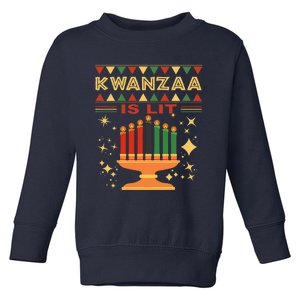 Kwanzaa Is Lit Toddler Sweatshirt