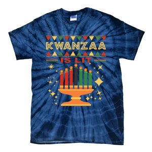 Kwanzaa Is Lit Tie-Dye T-Shirt