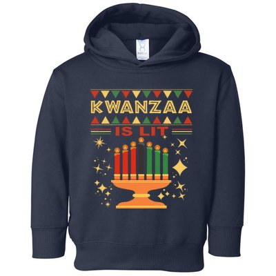 Kwanzaa Is Lit Toddler Hoodie