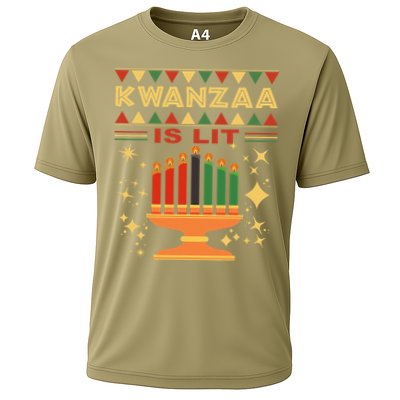Kwanzaa Is Lit Cooling Performance Crew T-Shirt