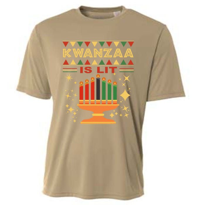 Kwanzaa Is Lit Cooling Performance Crew T-Shirt