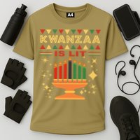 Kwanzaa Is Lit Cooling Performance Crew T-Shirt