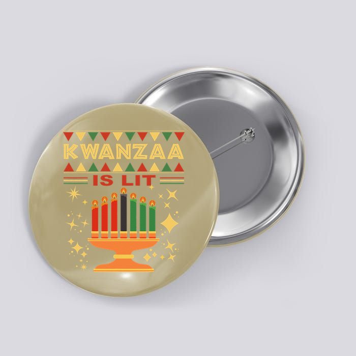 Kwanzaa Is Lit Button